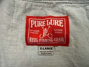 Pure Lure Short Sleeve Button Down Shirt Size X-Large Light Blue